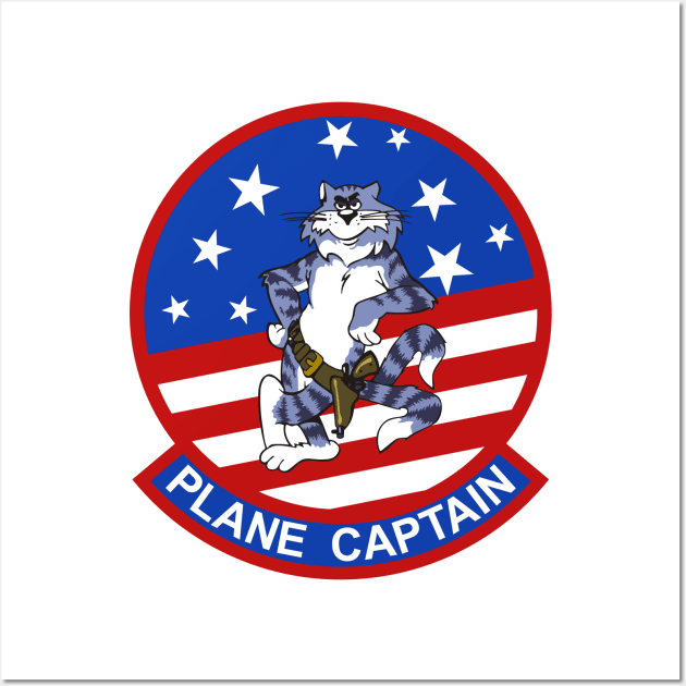 Tomcat Plane Captain Wall Art by MBK